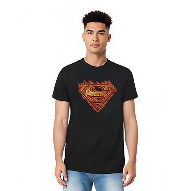 Superman Hot Metal Short Sleeve Adult T-shirt