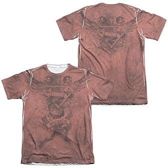 Superman Justice Upheld Adult 65/35 Poly/cotton Short Sleeve T-shirt