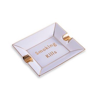 Bey-Berk Smoking Kills Porcelain Ashtray Catchall
