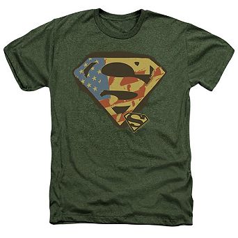 Superman Not Afraid Adult Heather T-shirt