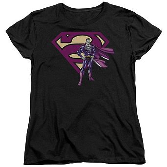 Superman Bizarro & Logo Short Sleeve Womens T-shirt