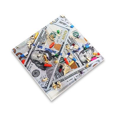 Bey-Berk Miami Acrylic Tic Tac Toe Set