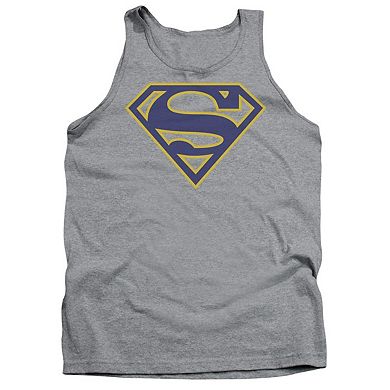Superman Maize & Blue Shield Adult Tank Top