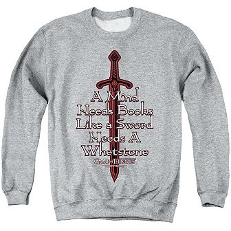 Game Of Thrones The Mind Needs Books Adult Crewneck Sweatshirt