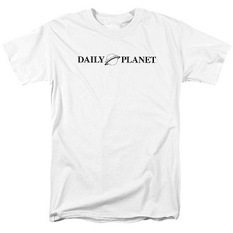 Superman Daily Planet Logo Short Sleeve Adult T-shirt