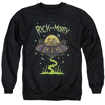 Rick And Morty Ufo Adult Crewneck Sweatshirt