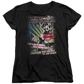 Superman Last Hope Short Sleeve Womens T-shirt