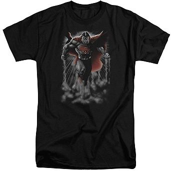Superman Above The Clouds Short Sleeve Adult Tall T-shirt