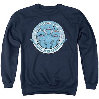 Rick And Morty Mr Meeseeks Adult Crewneck Sweatshirt