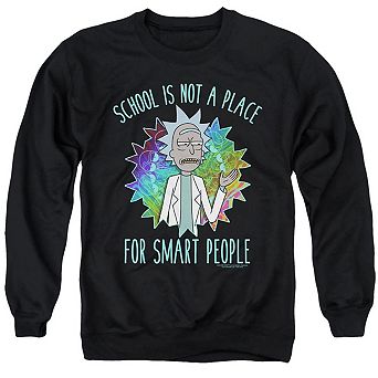 Rick And Morty School Adult Crewneck Sweatshirt