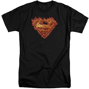 Superman Hot Metal Short Sleeve Adult Tall T-shirt