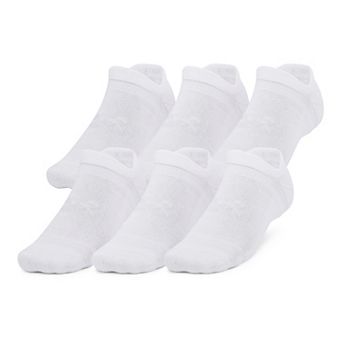 Under Armour 6-Pack Essential Cushion No-Show Socks