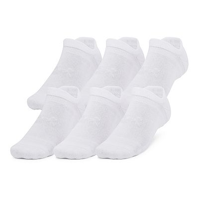 Under Armour 6-Pack Essential Cushion No-Show Socks