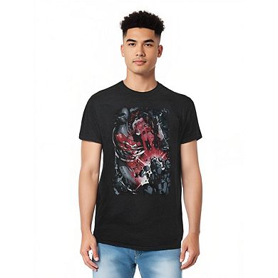 Superman Heat Blast Adult Heather T-shirt