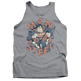 Superman Coming Through Adult Tank Top