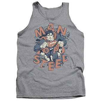 Superman Coming Through Adult Tank Top