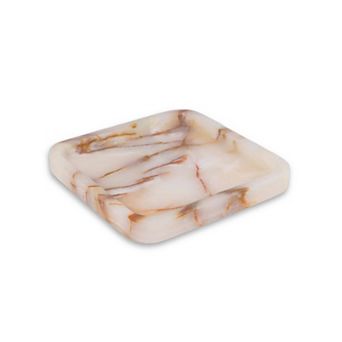 Bey-Berk Robbie Genuine Marble Tray & Catch-All