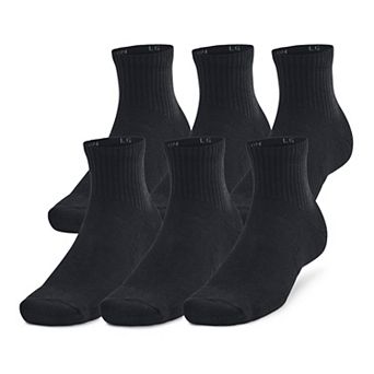 Under Armour 6-Pack Training Cotton Quarter Socks