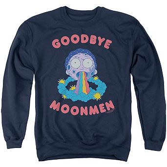 Rick And Morty Goodbye Moonmen Adult Crewneck Sweatshirt