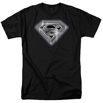 Superman Bling Shield Short Sleeve Adult T-shirt