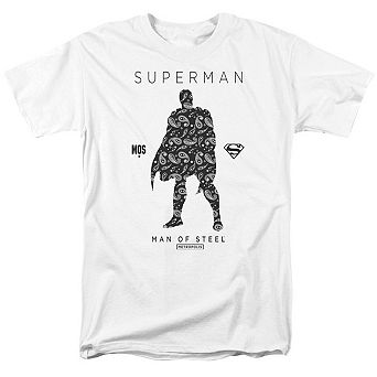 Superman Paisley Sihouette Short Sleeve Adult T-shirt