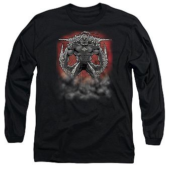 Superman Doomsday Dust Long Sleeve Adult T-shirt