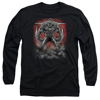 Superman Doomsday Dust Long Sleeve Adult T-shirt