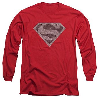 Superman Elephant Shield Long Sleeve Adult T-shirt