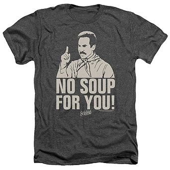 Seinfeld No Soup Adult Heather T-shirt