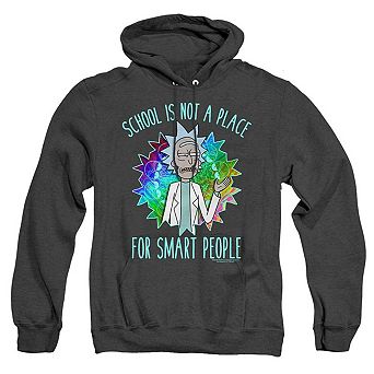 Rick And Morty School Adult Heather Hoodie