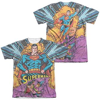 Superman Blast Off Sleeve T-shirt