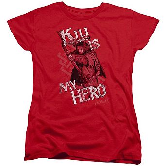 The Hobbit Kili Is My Hero Short Sleeve Womens T-shirt