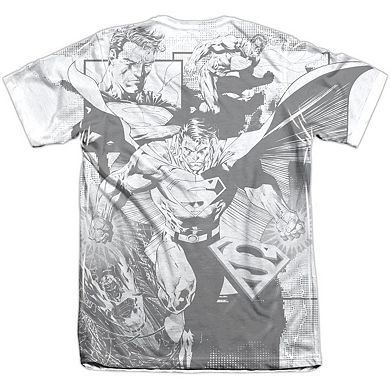 Superman Power Within Adult 65/35 Poly/cotton Short Sleeve T-shirt