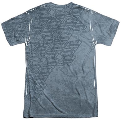 Superman Drip And Repeat Short Sleeve Adult 100% Poly Crew T-shirt