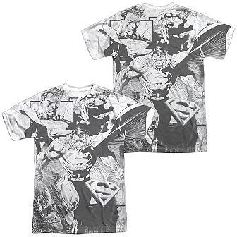 Superman Power Within Short Sleeve Adult 100% Poly Crew T-shirt