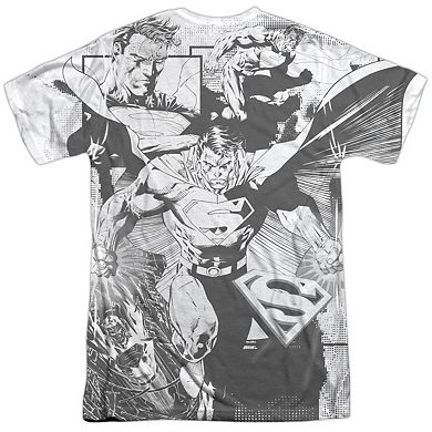 Superman Power Within Short Sleeve Adult 100% Poly Crew T-shirt