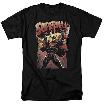 Superman Lift Up Short Sleeve Adult T-shirt