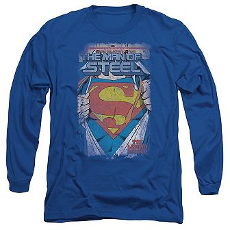 Superman Legendary Long Sleeve Adult T-shirt