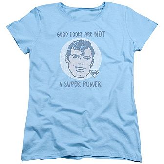 Superman Good Looks Short Sleeve Womens T-shirt