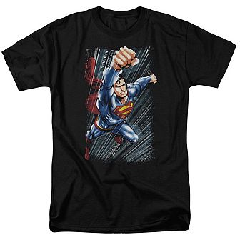 Superman Faster Than Short Sleeve Adult T-shirt