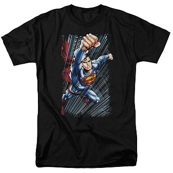 Superman Faster Than Short Sleeve Adult T-shirt