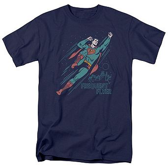 Superman Frequent Flyer Short Sleeve Adult T-shirt