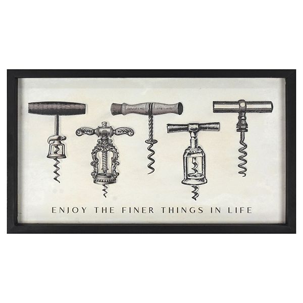 Corkscrews Art Framed Wall Decor