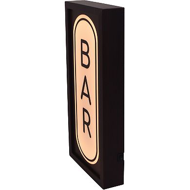 Printed "Bar" Light Box Tabletop Decor