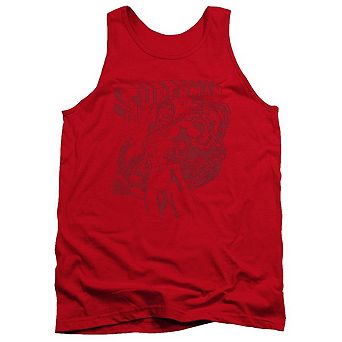 Superman Code Red Adult Tank Top