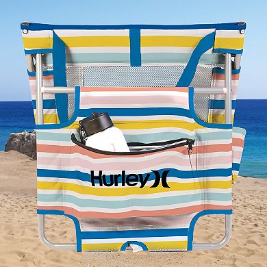 Hurley Reclining Beach Mat with Insulated Cooler Pocket