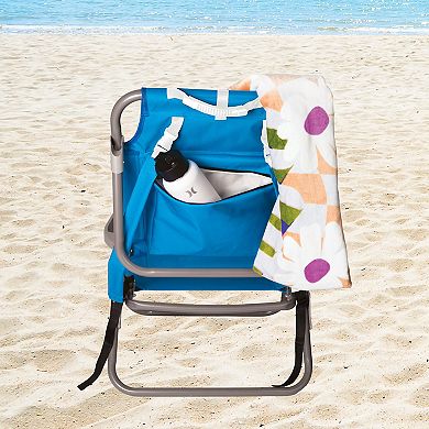 Hurley Backpack Beach Chair with Insulated Cooler Pocket