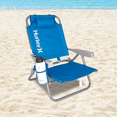 Hurley Backpack Beach Chair with Insulated Cooler Pocket