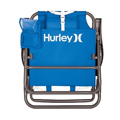 Hurley Backpack Beach Chair with Insulated Cooler Pocket