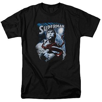 Superman Protect Earth Short Sleeve Adult T-shirt